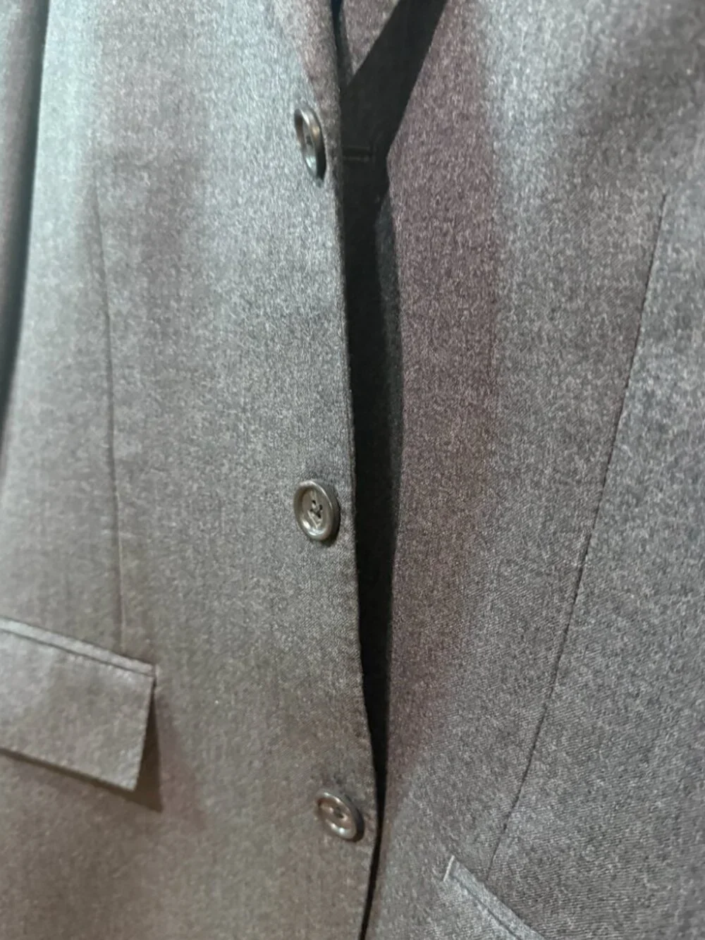 J Crew Ludlow Jacket Blazer Mens 40 Regular Italian Wool Dark Gray 3 Button EUC